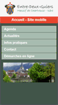 Mobile Screenshot of entredeuxguiers.fr